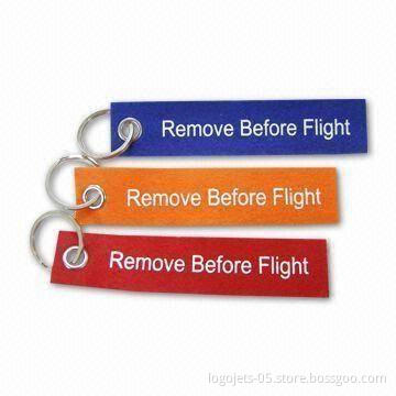 Felt Keychains, OEM Orders Welcomed, Made of Single or Double Layers, Can be Printed Materials